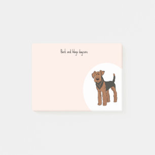 Personalisieren Sie Airedale Terrier Post-it Klebezettel