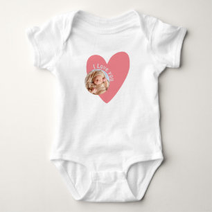 Personalisieren Sie Babygeschenke mit Foto und Nac Baby Strampler
