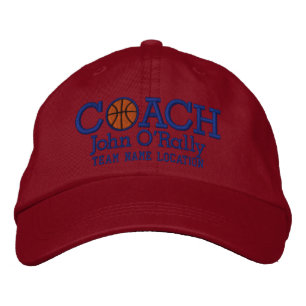 Personalisieren Sie Basketball Coach Cap Ihren Nam Bestickte Baseballkappe