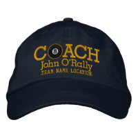 Personalisieren Sie Billard Coach Cap Ihren Namen 