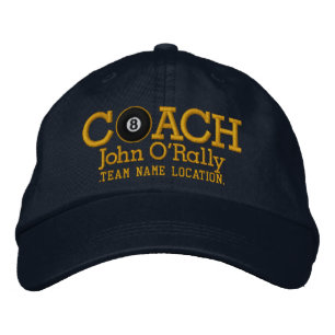 Personalisieren Sie Billard Coach Cap Ihren Namen  Bestickte Kappe
