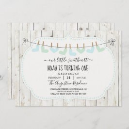 Personalisieren Sie Boy Valentine Day First Birthd Einladung