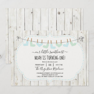 Personalisieren Sie Boy Valentine Day First Birthd Einladung