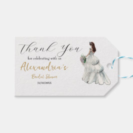 Personalisieren Sie Brautparty Dress Vielen Dank Geschenkanhänger