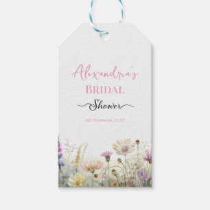Personalisieren Sie Brautparty Wild Blume Geschenkanhänger