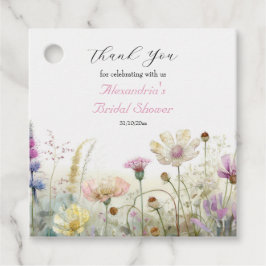 Personalisieren Sie Brautparty Wild Blume Vielen D Geschenkanhänger