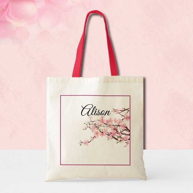 Personalisieren Sie Bridesmaid Geschenk Cherry Blo Tragetasche (Von Creator hochgeladen)