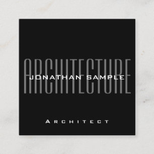 Personalisieren Sie Business Architect mit moderne Quadratische Visitenkarte
