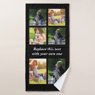 Personalisieren Sie Collage und Text CaseMate iPho Badehandtuch