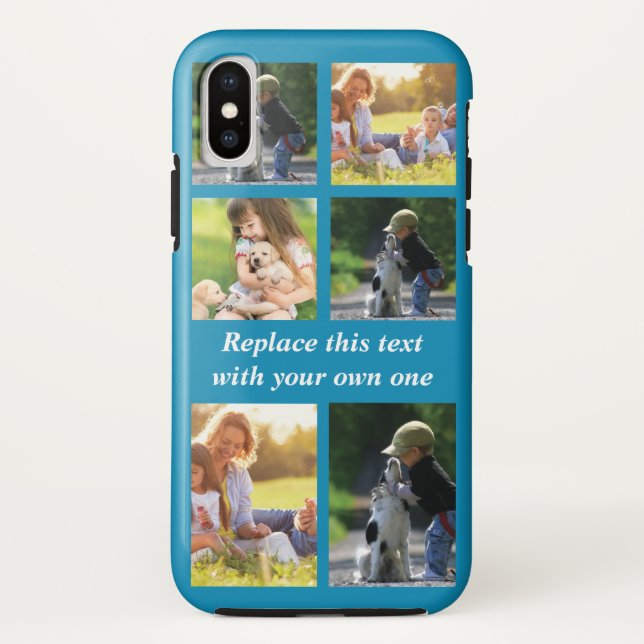 Personalisieren Sie Collage und Text CaseMate iPho Case-Mate iPhone Hülle (Rückseite)