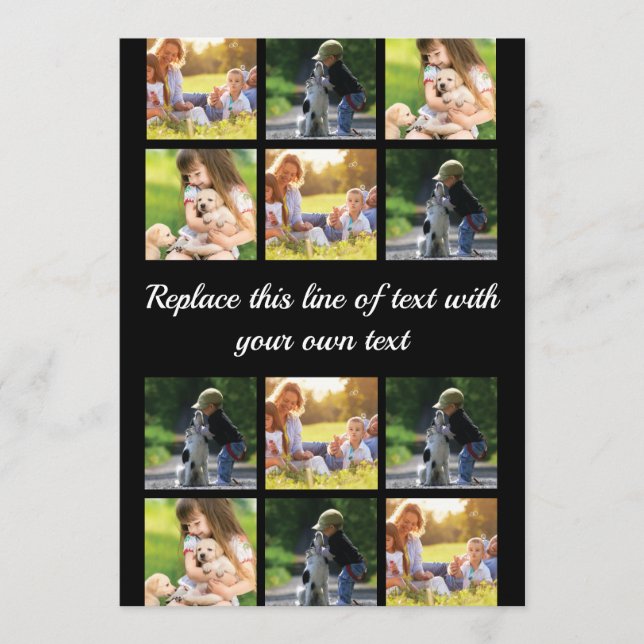 Personalisieren Sie Collage und Text CaseMate iPho Hinweiskarte (Vorderseite)