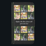 Personalisieren Sie Collage und Text CaseMate iPho Geldbeutel Hülle Für Das Samsung Galaxy S5<br><div class="desc">Personalisieren von Foto-Collage und Text</div>