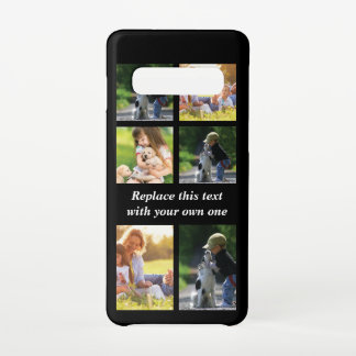 Personalisieren Sie Collage und Text CaseMate iPho Samsung Galaxy S10 Hülle