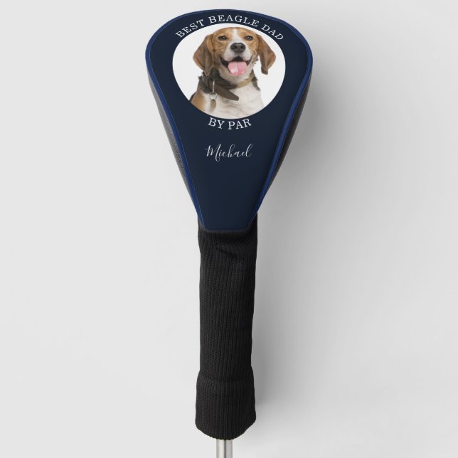 Personalisieren Sie das beste Beagle Hund Vater Ge Golf Headcover (Vorderseite)