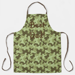 Personalisieren Sie das Camouflage Vater Geschenk Schürze
