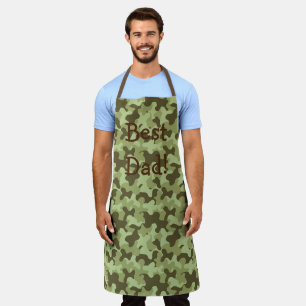 Personalisieren Sie das Camouflage Vater Geschenk Schürze