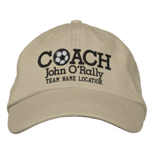 Personalisieren Sie das Coach-Hutenteam Bestickte Baseballkappe
