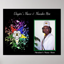 Personalisieren Sie das Eastern Star Foto Poster