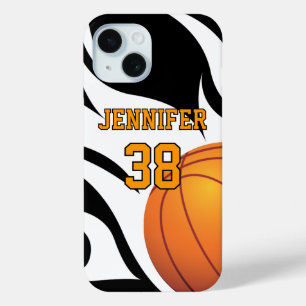 Personalisieren Sie das Flaming Basketball B/W title_seo2