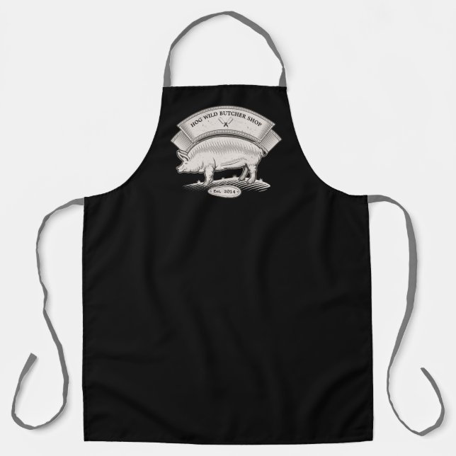 Personalisieren Sie das Fleisch-Metzgergeschenk vo Schürze (Vorderseite)