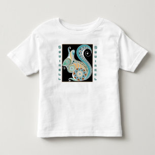 Personalisieren Sie das Gemusterte Eichhörnchen im Kleinkind T-shirt