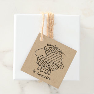 Personalisieren Sie das "Handmade by"-Markierungen Geschenkanhänger