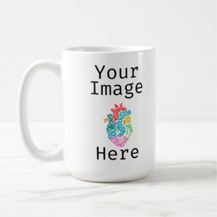 Personalisieren Sie das Herz des Genomics Single Kaffeetasse