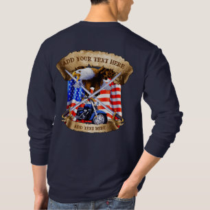 Personalisieren Sie das Motorrad Veteran Patriot U T-Shirt