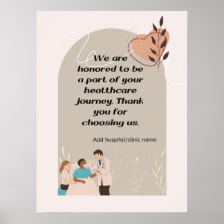 Personalisieren Sie das Plakat Quotes für Krankenh