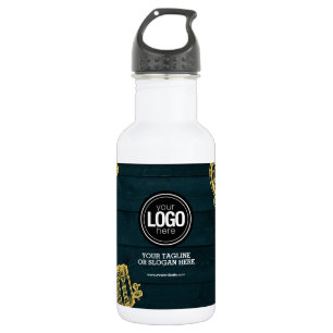 Personalisieren Sie das Thema "Business Dark Green Edelstahlflasche