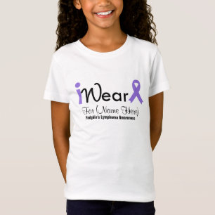 Personalisieren Sie das Violet Ribbon Hodgkin-Lymp T-Shirt