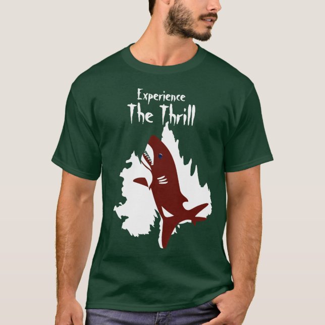 Personalisieren Sie das Zitat von Thrill Shark T-Shirt (Vorderseite)
