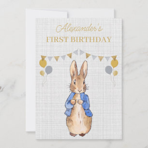 Personalisieren Sie den 1. Geburtstag Peter des Ka Einladung