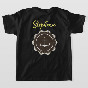 Personalisieren Sie den Anker und das Abzeichen vo T-Shirt
