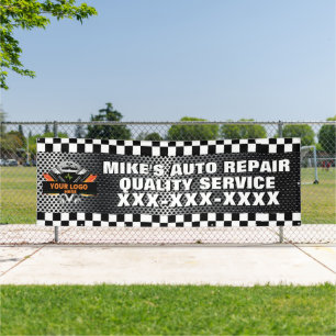 Personalisieren Sie den Auto-Reparaturshop mit Ihr Banner