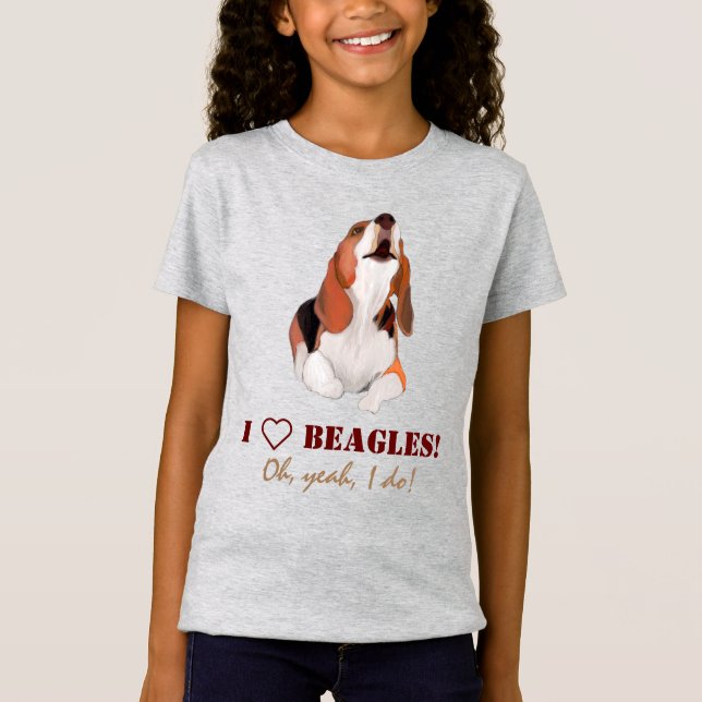 Personalisieren Sie den Beagle-T - Shirt in der Li (Vorderseite)