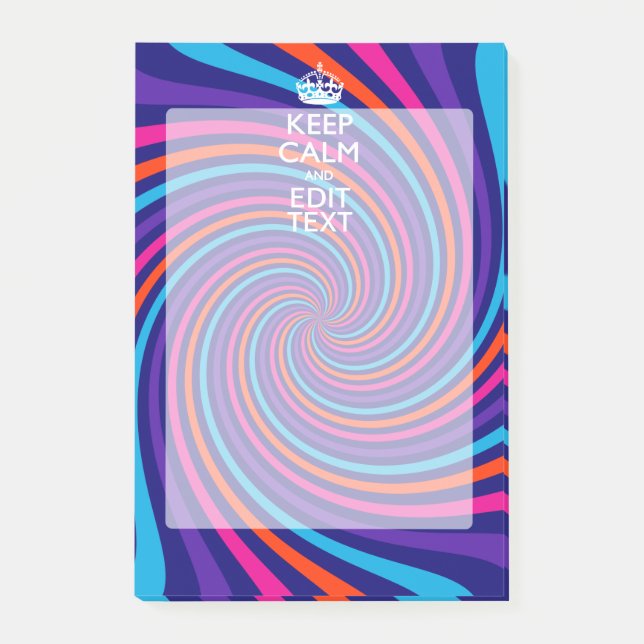 Personalisieren Sie den Behalten Beruhigungstext a Post-it Klebezettel (Vorderseite)