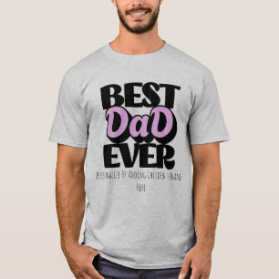 Personalisieren Sie den besten Vater je schwarze T T-Shirt