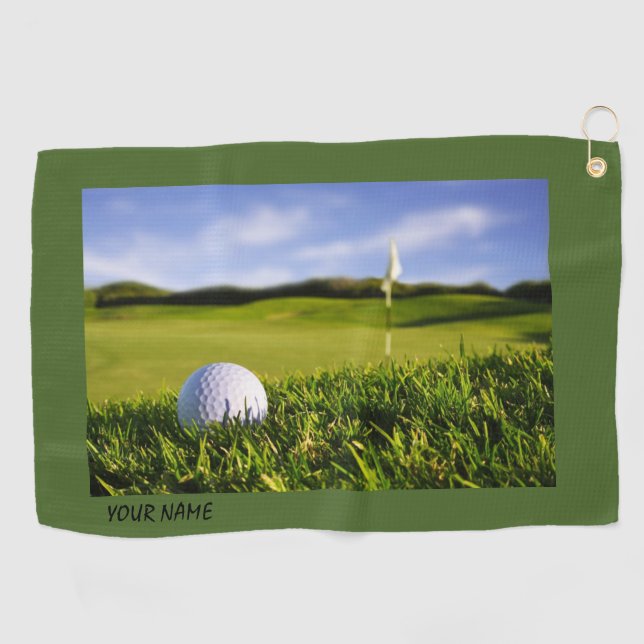 Personalisieren Sie den Clip - auf Soft Golf Handt Golfhandtuch (Horizontal)
