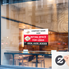 Personalisieren Sie den Einzelhandelsbereich für d Fensteraufkleber