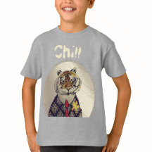Personalisieren Sie den Fun Chill Tiger T - Shirt