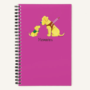 Personalisieren Sie den Guide Hund für Welpen und Notizbuch