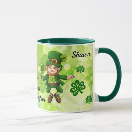 Personalisieren Sie den Leprechaun-Kaffee am St. P Tasse