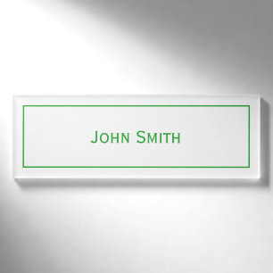 Personalisieren Sie den Namen auf moderne minimale Namenschild