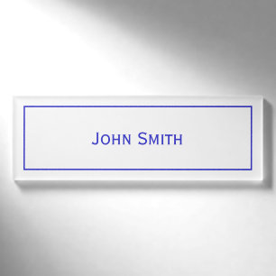 Personalisieren Sie den Namen auf moderne minimale Namenschild