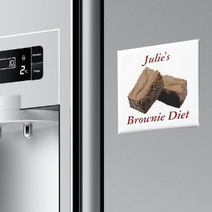 Personalisieren Sie den Namen Chocolate Brownie Di Magnet