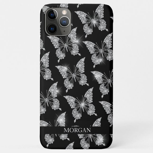 Personalisieren Sie den Namen, das Schmetterlingsm Case-Mate iPhone Hülle (Rückseite)