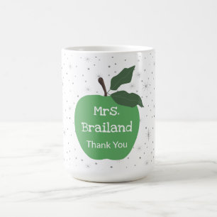 Personalisieren Sie den Namen des Lehrers auf den Kaffeetasse