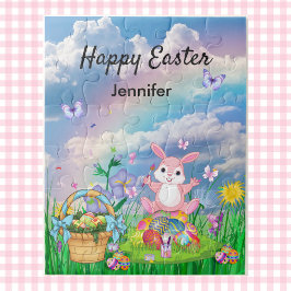 Personalisieren Sie den Namen Happy Oaster Bunny