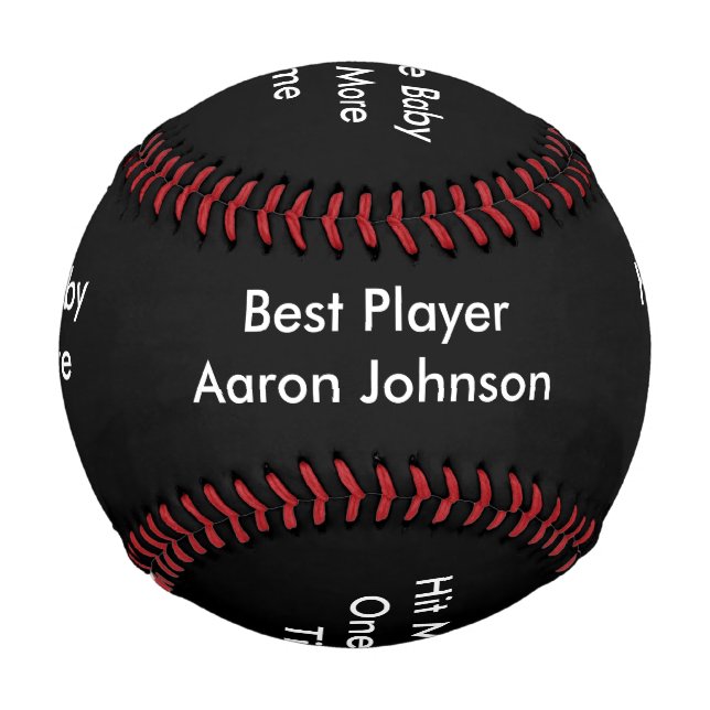 Personalisieren Sie den Namen Ich Baby noch einmal Baseball (Vorderseite)